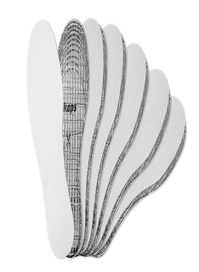 Kaps Alu Super Thermal and Insulating Insole Inserts for Shoes Boots, 6 Pairs of Cut to Fit Winter Shoe Insoles for Adults Unisex, Warm and Comfy, 6 Pair Pack - Image 1